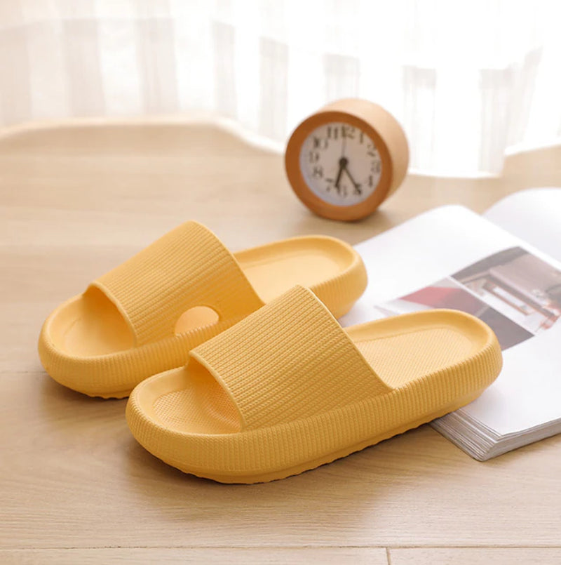 Thick Platform Bathroom Home Slippers Women Fashion Soft Sole EVA Indoor Slides Woman Sandals 2023 Summer Non-Slip Flip Flops